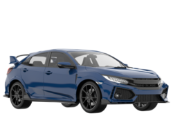 carro moderno isolado em fundo transparente. renderização 3D - ilustração png