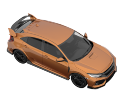 Modern car isolated on transparent background. 3d rendering - illustration png