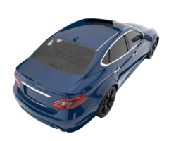 Modern car isolated on transparent background. 3d rendering - illustration png