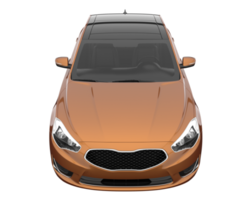 Modern car isolated on transparent background. 3d rendering - illustration png