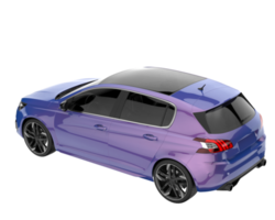 Modern car isolated on transparent background. 3d rendering - illustration png