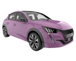 Modern car isolated on transparent background. 3d rendering - illustration png