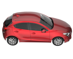 Modern car isolated on transparent background. 3d rendering - illustration png