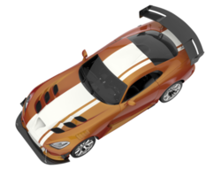 Muscle car isolated on transparent background. 3d rendering - illustration png