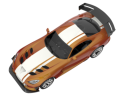 voiture de muscle isolée sur fond transparent. rendu 3d - illustration png