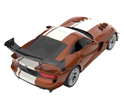 Muscle car isolated on transparent background. 3d rendering - illustration png