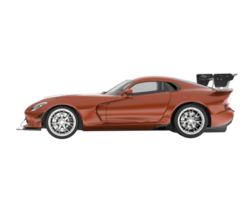 Muscle car isolated on transparent background. 3d rendering - illustration png