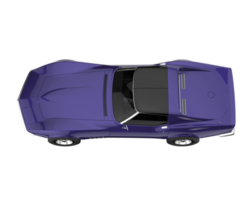 muscle car isolado em fundo transparente. renderização 3D - ilustração png