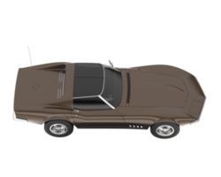 coche muscular aislado sobre fondo transparente. Representación 3d - ilustración png