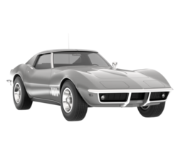 Muscle car isolated on transparent background. 3d rendering - illustration png