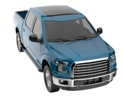 Pickup truck isolated on transparent background. 3d rendering - illustration png