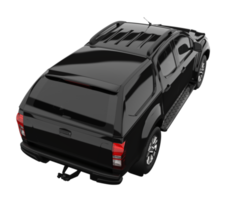 Pickup truck isolated on transparent background. 3d rendering - illustration png