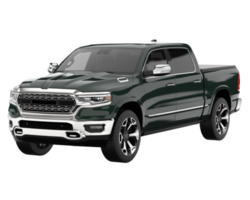 Pickup truck isolated on transparent background. 3d rendering - illustration png