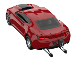 voiture de course isolée sur fond transparent. rendu 3d - illustration png