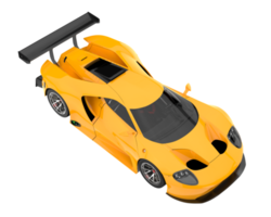 voiture de course isolée sur fond transparent. rendu 3d - illustration png