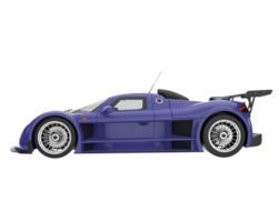 voiture de course isolée sur fond transparent. rendu 3d - illustration png