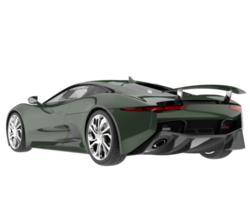 coche de carreras aislado sobre fondo transparente. Representación 3d - ilustración png