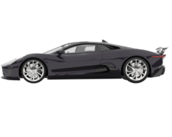 voiture de course isolée sur fond transparent. rendu 3d - illustration png