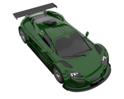 voiture de course isolée sur fond transparent. rendu 3d - illustration png