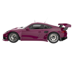 voiture de course isolée sur fond transparent. rendu 3d - illustration png