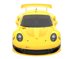 voiture de course isolée sur fond transparent. rendu 3d - illustration png