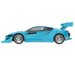 ras auto geïsoleerd Aan transparant achtergrond. 3d renderen - illustratie png