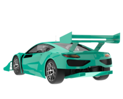 carro de corrida isolado em fundo transparente. renderização 3D - ilustração png