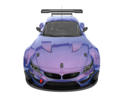 Race car isolated on transparent background. 3d rendering - illustration png