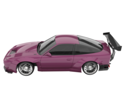 voiture de course isolée sur fond transparent. rendu 3d - illustration png