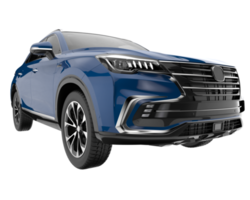 Realistic SUV isolated on transparent background. 3d rendering - illustration png