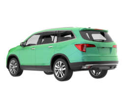 Realistic SUV isolated on transparent background. 3d rendering - illustration png