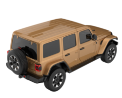 Realistic SUV isolated on transparent background. 3d rendering - illustration png