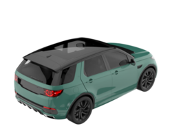 Realistic SUV isolated on transparent background. 3d rendering - illustration png