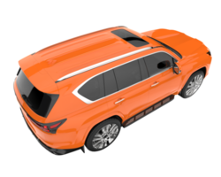 realistisk sUV isolerat på transparent bakgrund. 3d tolkning - illustration png