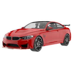 voiture de sport isolée sur fond transparent. rendu 3d - illustration png