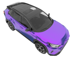 voiture de sport isolée sur fond transparent. rendu 3d - illustration png