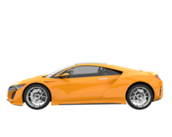 carro esporte isolado em fundo transparente. renderização 3D - ilustração png