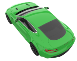 carro esporte isolado em fundo transparente. renderização 3D - ilustração png