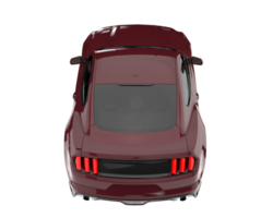 voiture de sport isolée sur fond transparent. rendu 3d - illustration png