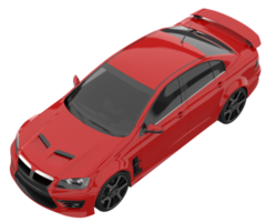 voiture de sport isolée sur fond transparent. rendu 3d - illustration png