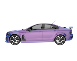 Sport car isolated on transparent background. 3d rendering - illustration png