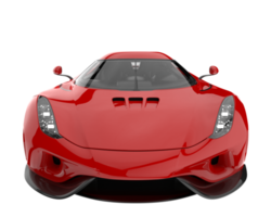 voiture de sport isolée sur fond transparent. rendu 3d - illustration png