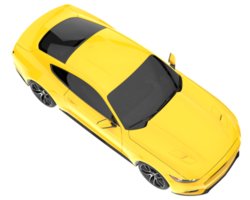 Sport car isolated on transparent background. 3d rendering - illustration png