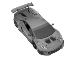 Sport car isolated on transparent background. 3d rendering - illustration png