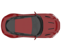 Sport car isolated on transparent background. 3d rendering - illustration png