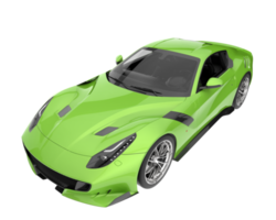 sport auto geïsoleerd Aan transparant achtergrond. 3d renderen - illustratie png