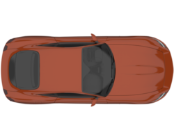 Sport car isolated on transparent background. 3d rendering - illustration png