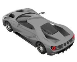 Sport car isolated on transparent background. 3d rendering - illustration png