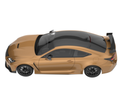 carro esporte isolado em fundo transparente. renderização 3D - ilustração png