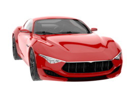 Sport car isolated on transparent background. 3d rendering - illustration png